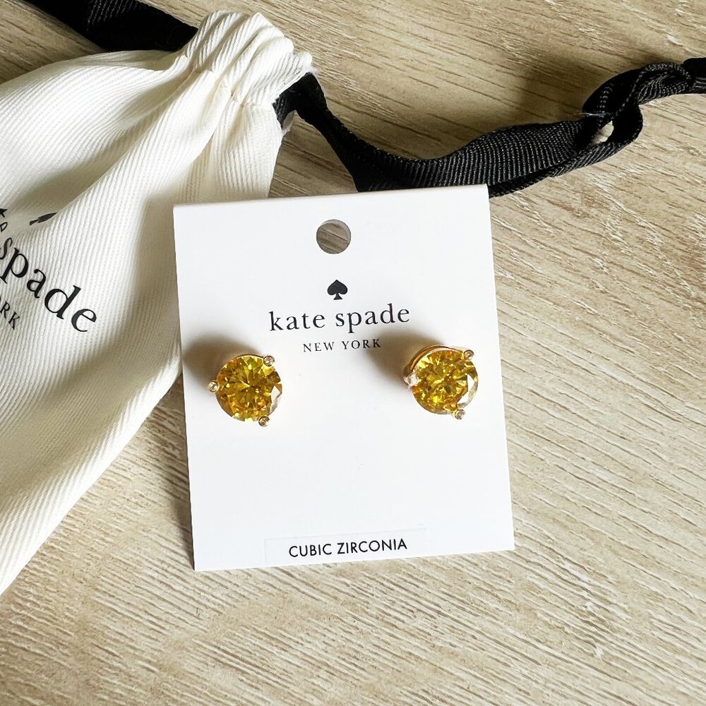 kate spade yellow studs 🌼